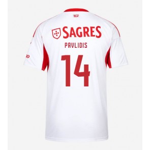 Benfica Vangelis Pavlidis #14 Tredjetrøje 2025-26 Kortærmet
